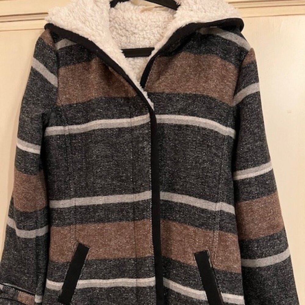 Roxy Women's Faux Shearling Lined Coat BRAND NEW